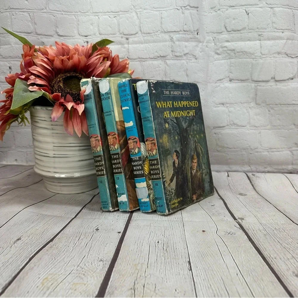 Vintage the hardy boys series books vol 10, 11,  12, 13,